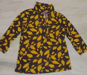 Musturd Floral Shirt For Girl & Woman 32 Bust