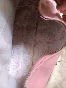 Pink canvas Shoulder Bag