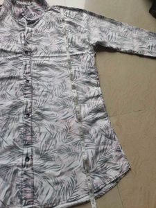 Leaf Print Kurta Set