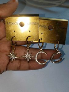 Sparkling Korean Earrings combo