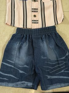 Boys Pink Striped Shirt