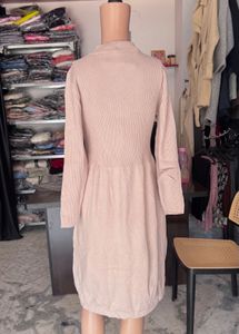 Beige Knit Dress