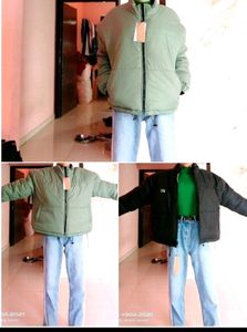 Last Price Reversible Mock-Collar Puffer Jacket