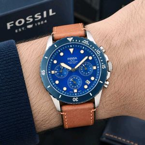 Fossil Chronograph Blue Dial Watch FB-01 series*#