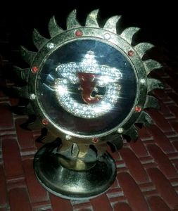 Unused Combo Brass Manjira &amp; Ganesh Idol