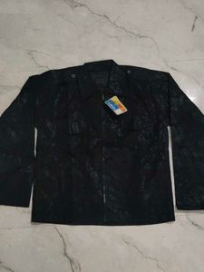 Stylish Textured Black Jacket