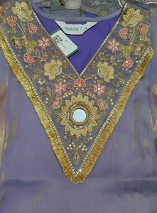 Farshi Lilac Kurta Set with Golden Dupatta