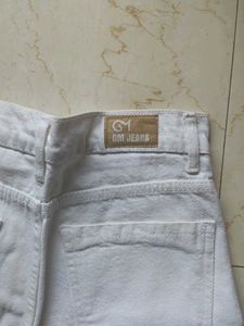 White Cargo Jeans