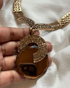 Antique Bronze Statement Necklace