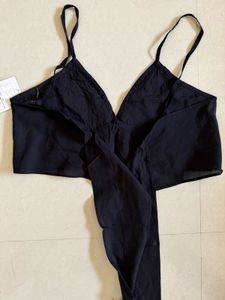 VIRGIO Boho Embroidered Strappy Crop Top