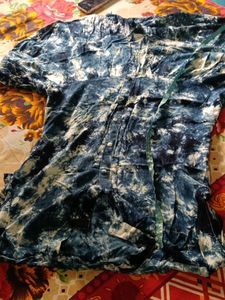 Blue Tie-Dye Kurta Set