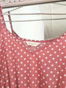 Berrylush Polka Dot Midi Dress