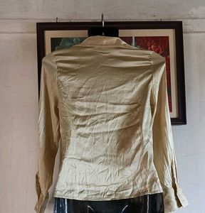 Shiny Button-Down Shirt