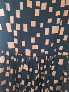 Blue &amp; White Pattern Dress