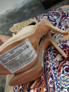 Heels With Gold Dots