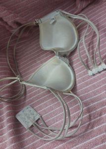 halter White Bra