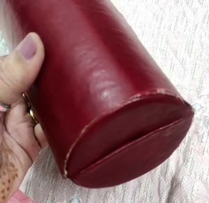 Vintage Red Leather Bangles Box 🆓1Ring Case 💫