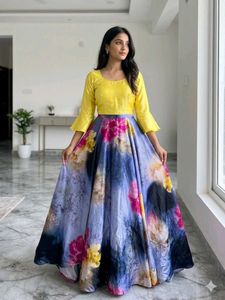 Vibrant Floral gown