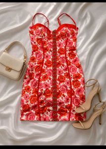 🏵️Floral Corset Mini Dress
