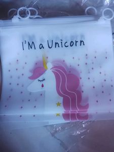 Cute Unicorn Pouch transparent 13 nos