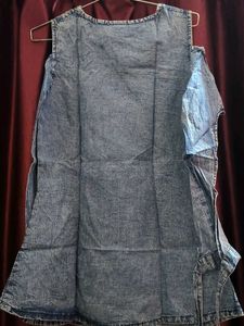 Stylish Denim Cold Shoulder Top