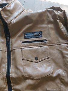 leather jacket with furr coating inside