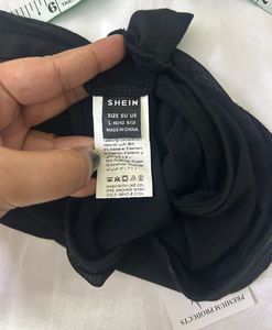 SHEIN Black Crop Top