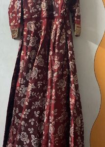 Flowy Floral Ethnic Gown