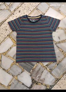 40. Rainbow Striped T-Shirt