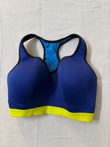 Royal Blue & Yellow Sports Bra