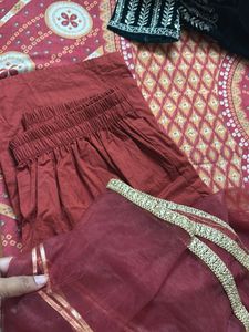 Red Anarkali Kurta