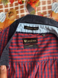 Men's Red Checkered Casual Shirt