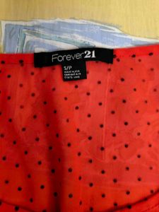 Red Polka Dot Top