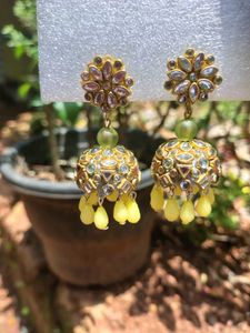 parrot green jhumka❤️🌟😌