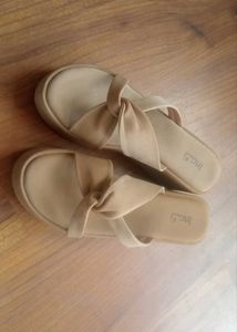 Nude Knot Flat Sandals