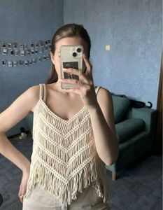 Crochet Fringe Tank Top