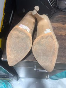 Elegant Beige Women's Heels