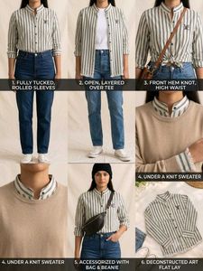 Striped Cotton Casual Shirt