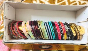 Assorted Bangle Set 10 Bangles and 1 kada