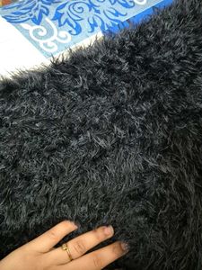 Cozy Black Faux Fur Sweater