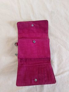 Vibrant Pink Kipling Wallet