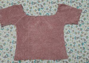 Chic Ribbed Off-Shoulder Top