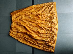 Mustered Color Rajputi Dress