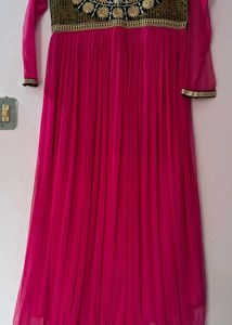 Pink Anarkali Gown