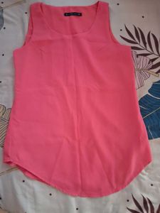 choral color sleeveless top