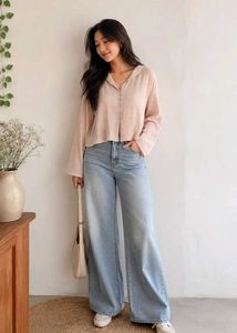 Chic Button-Up Collared Top