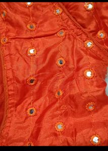 Orange blouse