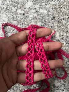Pink Colour Lace