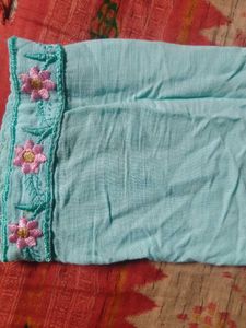 Embroidered Mint Green Maxi Dress