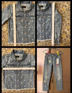 Girls Set Of 3, 7-9yrs, New W Tag,100% Denim